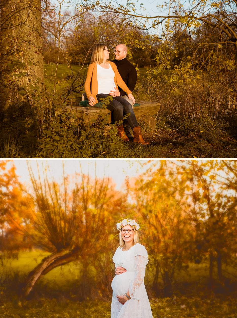 Babybauch Shooting im Herbst